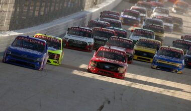 NASCAR tire carrier saves reporter from runaway pit box before Craftsman Truck Series race