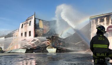 Devastation in Dawson City, Yukon, as iconic hotel is razed by fire