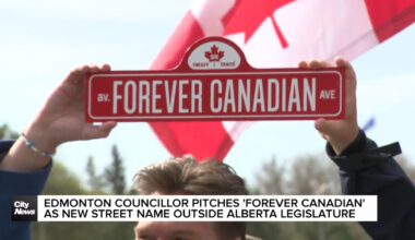 Edmonton councillor pitches 'Forever Canadian' as new street name outside Alberta legislation