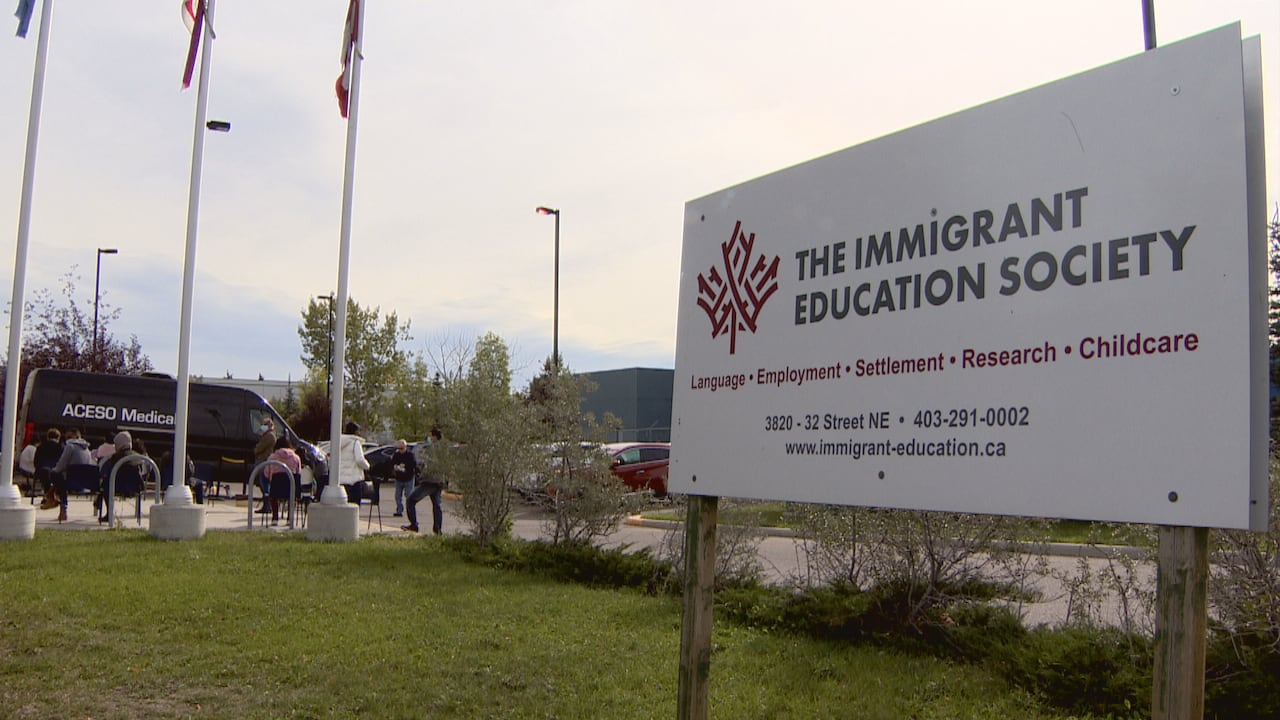 A sign for the Immigration Education Society