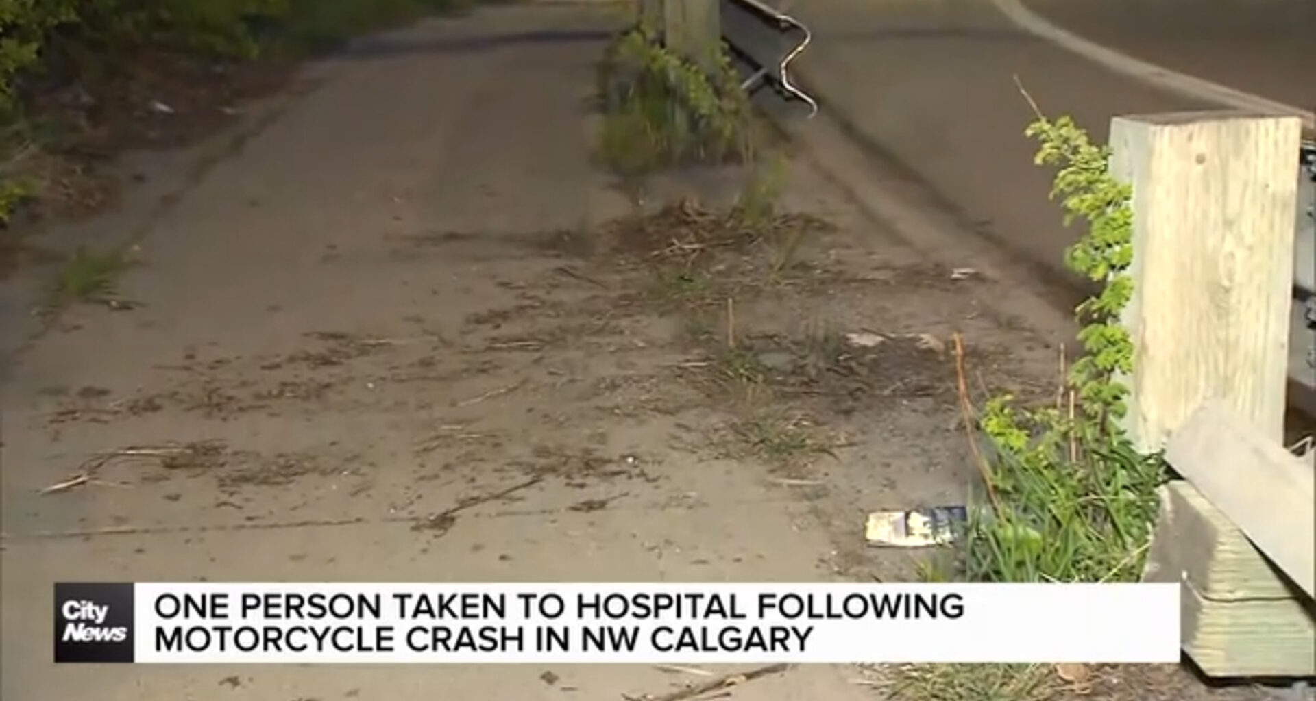 One person taken to hospital with serious injuries following a motorcycle crash in NW Calgary
