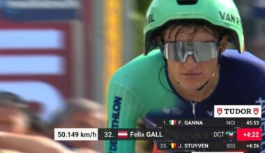 Felix Gall suffers major blow in Giro time trial, but why did he go for a Roglic-like outfit?