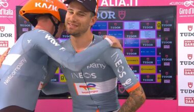 Ganna praises Arensman after unprecedented time trial win: “Great performance this winter”