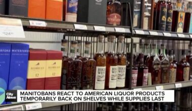 Manitobans react to American liquors returning to shelves for a limited time