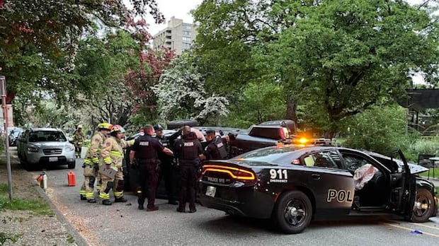 Man charged after vehicle ramming in Vancouver's West End, police say