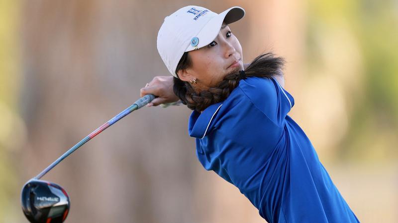 Lee '28 impressive on the first day at NCAA Women's Golf Championships