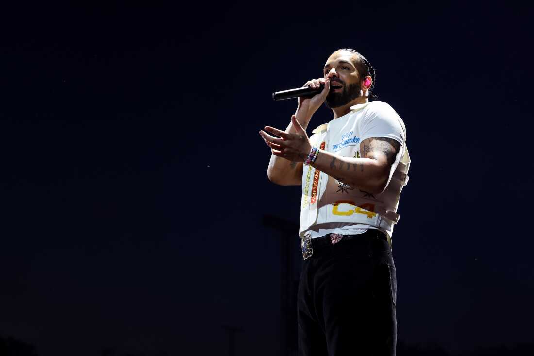 Drake performs at Wireless Festival in London in July 2025. His newest release after an unusual fallow period is a set of three albums: Iceman, Maid of Honour and Habibti.