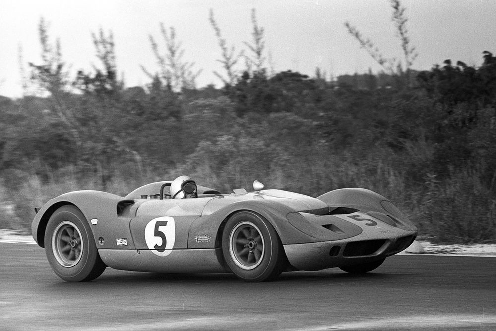 M1A, pictured here at Nassau in 1964, was McLaren’s first ground-up design 