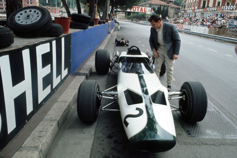 Raucous M2B was retired at Monaco in ’66, although the car was a movie star in the guise of the fictional Yamura racer