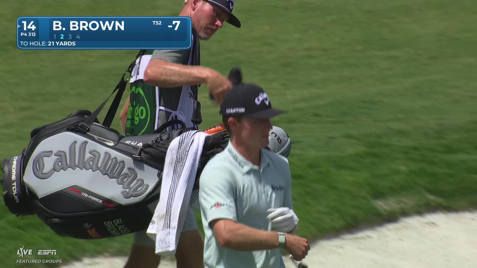 Blades Brown makes birdie en route to 6-under 65 in Round 3 at THE CJ CUP