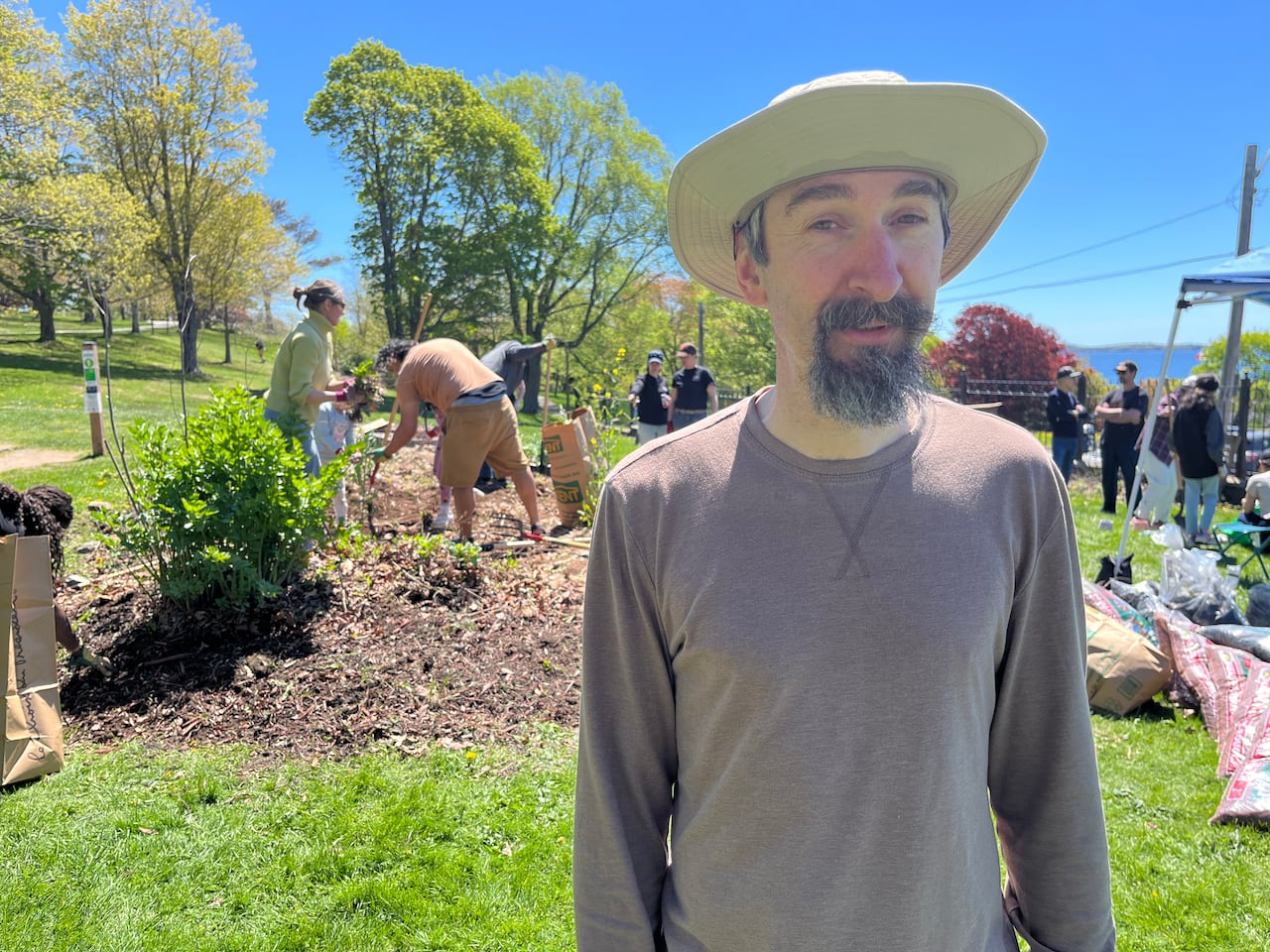 A man with a hat