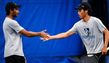 Gong and Rajendra End Season at NCAA Championships