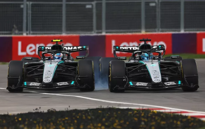 George Russell, Mercedes; Andrea Kimi Antonelli, Mercedes