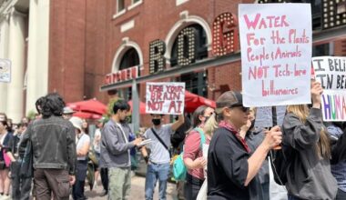 Protesters rally against planned AI data centres in Vancouver