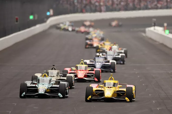 Alex Palou, Chip Ganassi Racing Honda, Alexander Rossi, Ed Carpenter Racing Chevrolet