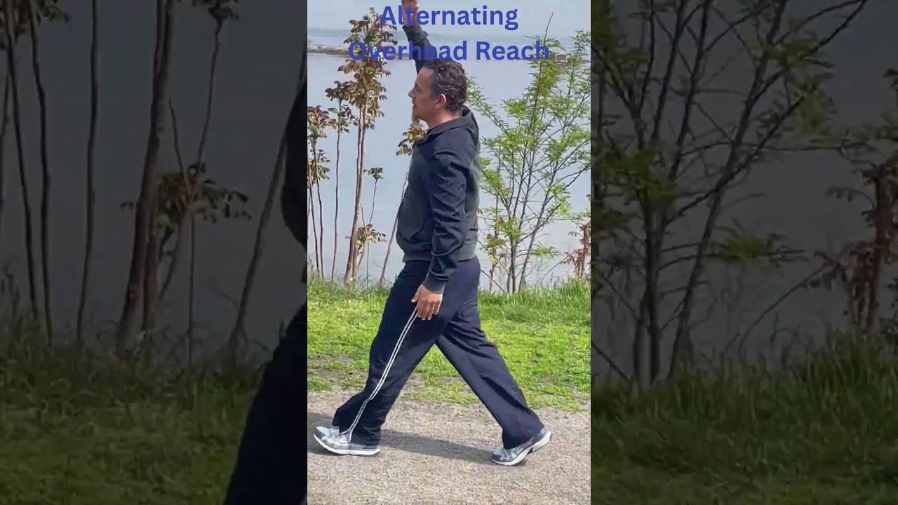 Alternating Overhead Reach - Exercise You Can Do on a Walk #nasmcpt - YouTube