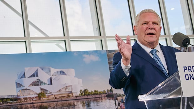New Ontario Science Centre to open in 2029, Ford says shovels are in the ground