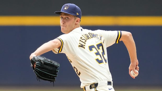 Brewers' Misiorowski sets record with 57 100-mph pitches in game since tracking era began in 2008
