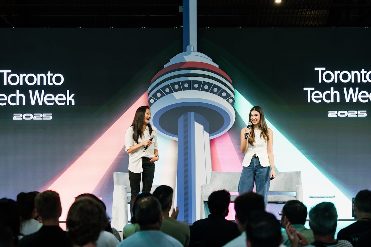 Mellonie Truong, left, and Julia Konefal are the co-founding partners and co-directors Toronto Tech Week. They launched the event last year.
