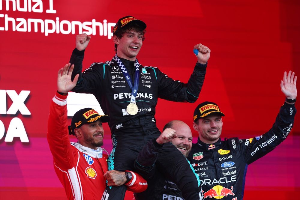 Lewis Hamilton, Ferrari, Max Verstappen, Red Bull Racing, Andrea Kimi Antonelli, Mercedes
