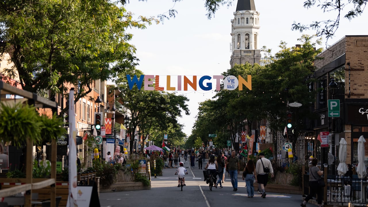 Wellington Street is seen in the Montreal borough of Verdun Wednesday, Sept. 11, 2024.