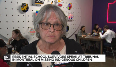 Residential school survivors speak at tribunal in Montreal