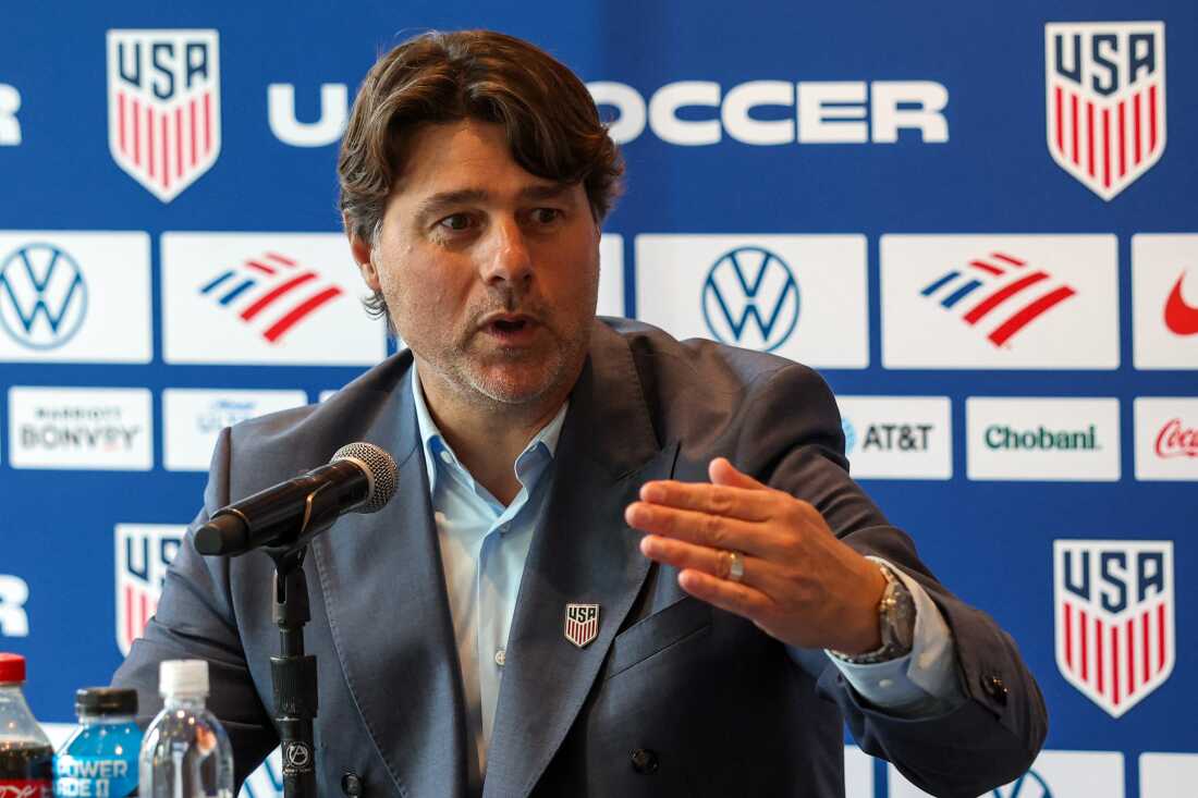 U.S. Men's National Team head coach Mauricio Pochettino speaks during a news conference following the announcement of the U.S. World Cup roster in New York on Tuesday.