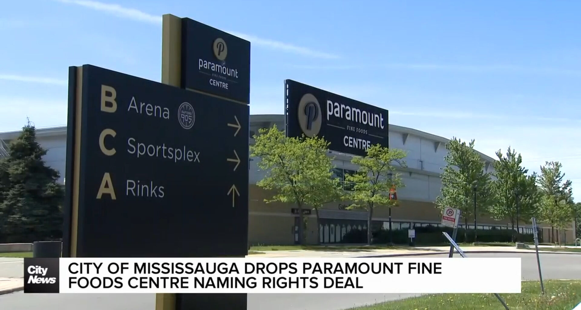 City of Mississauga dropping Paramount Fine Foods Centre name