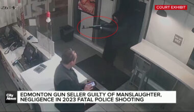 Edmonton gun seller guilty of manslaughter in 2023 police shooting