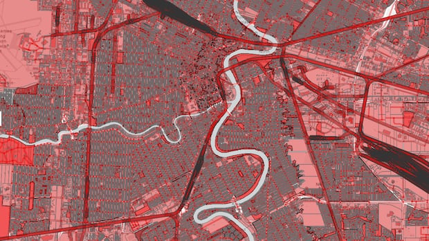 Homelessness advocates seeing red after map shows encampment bylaw renders most of Winnipeg off limits