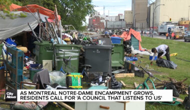 As Montreal Notre-Dame encampment grows, residents call for support