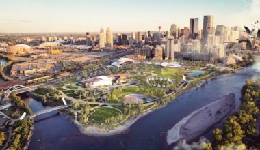 New vision for The Confluence in Calgary features 16,000-capacity amphitheatre, outdoor hockey rink