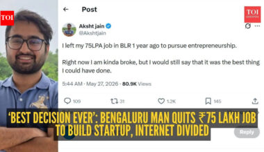Bengaluru founder quit ₹75 LPA job, went broke a year later but says he has ‘zero regrets’
