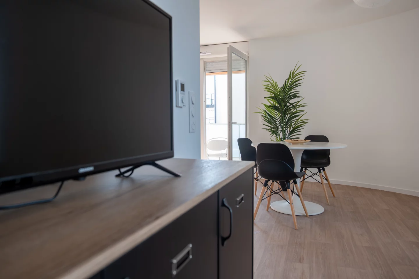Each of the apartments in ViliaSprint² opens onto its own balcony area