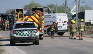 Firefighters, hazmat team respond to explosion and fire at Winnipeg industrial building