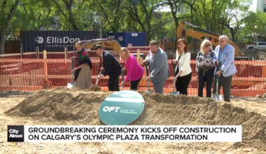 Groundbreaking ceremony kicks off construction on Calgary’s Olympic Plaza Transformation