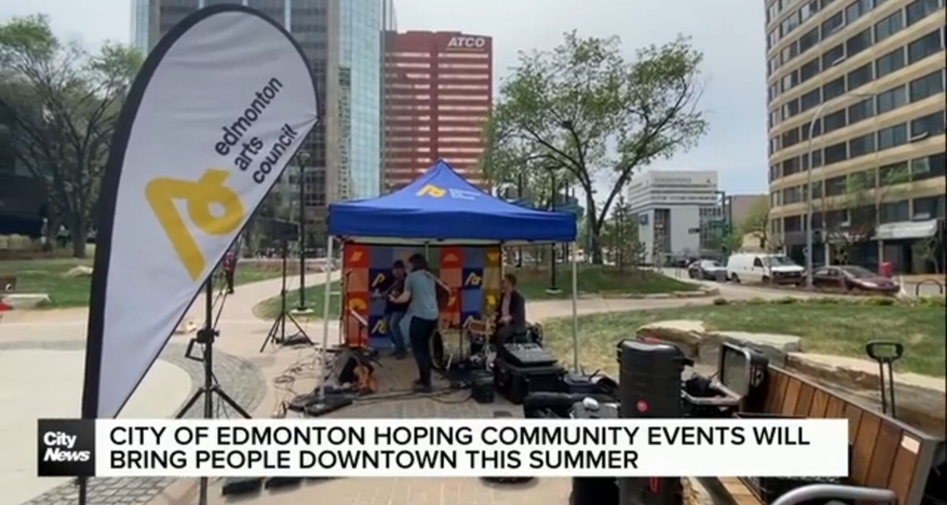 City of Edmonton hoping community events will bring people downtown this summer