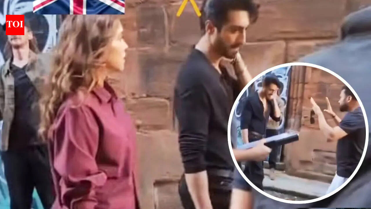 Ali Abbas Zafar: Ahaan Panday and Sharvari SPOTTED filming Ali Abbas Zafar's next; FIRST LOOK from sets leaks online- WATCH | Hindi Movie News