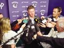 Mike Gillis in 2009, when he was president and GM of the Vancouver Canucks.