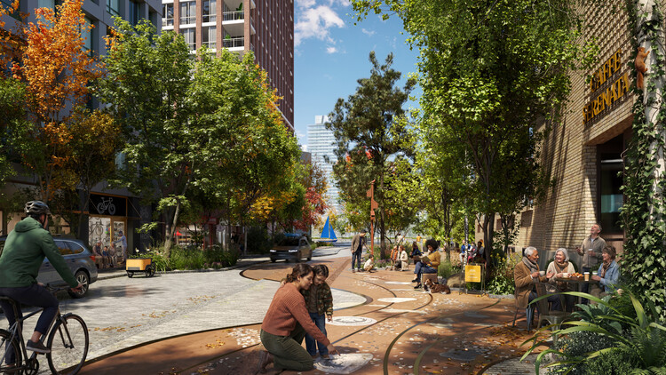 SLA Designs Public Spaces and Streetscapes for Toronto's New Island Community in the Port Lands - Image 5 of 11