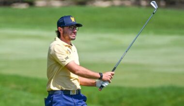 WVU golf team at NCAA Regionals