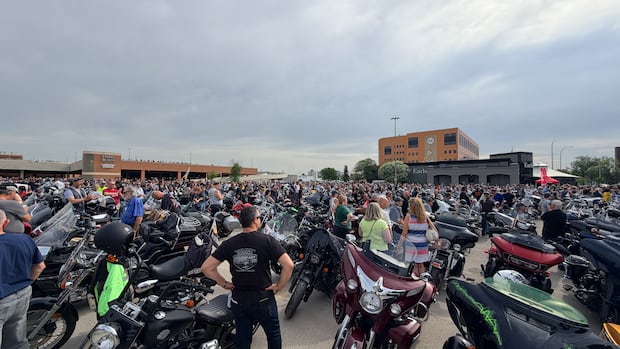 Bikers ride in Winnipeg to raise awareness of prostate cancer in annual fundraising event