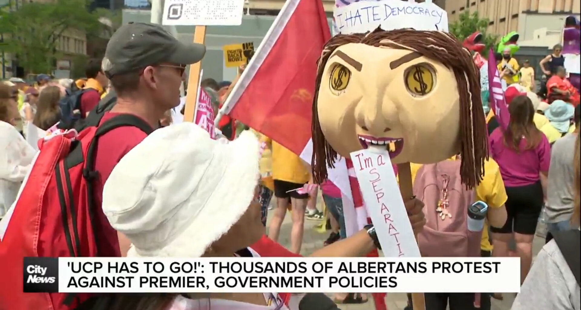 ‘UCP has got to go,’ protesters chant across Alberta