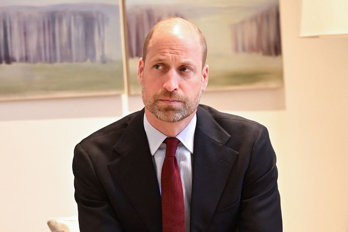 Prince William sitting in a char at the opening of the centre in Birmingham