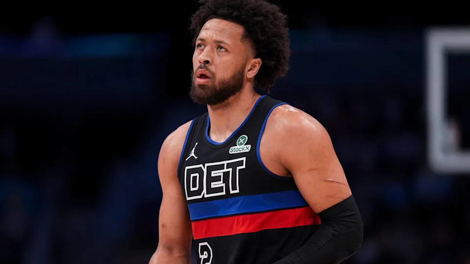 <a class="link " href="https://sports.yahoo.com/nba/teams/detroit/" data-i13n="sec:content-canvas;subsec:anchor_text;elm:context_link" data-ylk="slk:Detroit Pistons;sec:content-canvas;subsec:anchor_text;elm:context_link;itc:0" data-yga="{"yLinkElement":"context_link","yModuleName":"content-canvas","yLinkText":"Detroit Pistons","ySubModuleName":"anchor_text","yHasCommerce":false}">Detroit Pistons</a> guard <a class="link " href="https://sports.yahoo.com/nba/players/6512/" data-i13n="sec:content-canvas;subsec:anchor_text;elm:context_link" data-ylk="slk:Cade Cunningham;sec:content-canvas;subsec:anchor_text;elm:context_link;itc:0" data-yga="{"yLinkElement":"context_link","yModuleName":"content-canvas","yLinkText":"Cade Cunningham","ySubModuleName":"anchor_text","yHasCommerce":false}">Cade Cunningham</a> (2) © Jim Dedmon-Imagn Images
