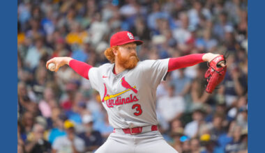 Cardinals RHP Dustin May has a no-hitter through six innings against the Brewers