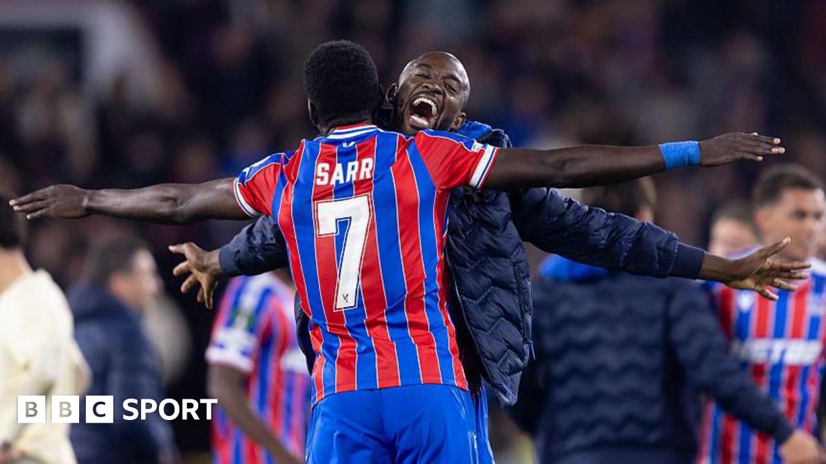 Crystal Palace players celebrate