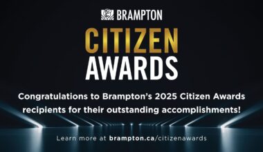City of Brampton Celebrates Residents Shaping Community Through 2025 Citizen Awards