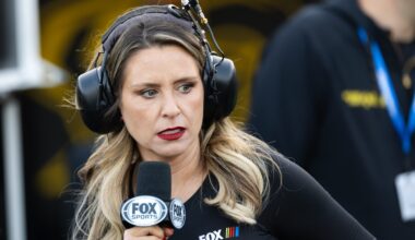 NASCAR pit crew member shields Fox reporter from 4,000-pound runaway cart