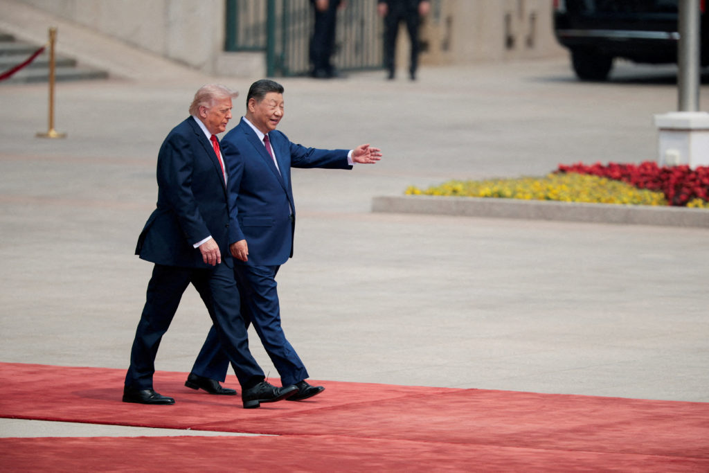 FILE PHOTO: U.S. President Trump visits China